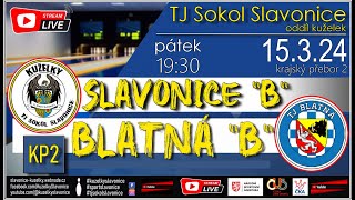 KP2  15032024  Slavonice B vs Blatná B [upl. by Analat489]