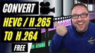 🎥 How to Convert HEVC H265 to H264  Free  HandBrake [upl. by Kolnick]