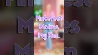 Pinterest Makes My Sim 5  Sims 4 shortsfeed thesims4 sims sims4 sims4cc [upl. by Cordelia]