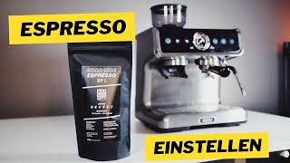 Wie ich NEUEN Espresso einstelle Teil 1 [upl. by Kaasi]