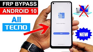 GOOGLEFRP BYPASS All Tecno ANDROID 10  New Method Without PC🔥🔥🔥 [upl. by Adnalram]