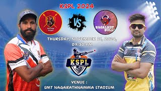 KSPL  2024  RAJA SHIVAJI BELAGAVI VS BAGALKOT BULLS  MATCH  37 [upl. by Yddur]