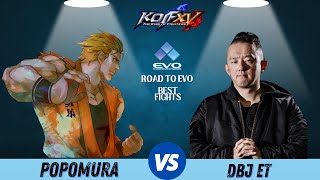 KOFXV ET 👽 Yamazaki Hinako Krohnen Vs POPOMURA 🥋 Kyo Benimaru Ryo  kof15 Best fights ✈️EVO [upl. by Warrin]