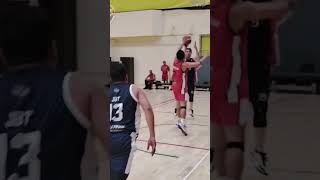 Clean block by Descallar houseofbasketball oldschool houseofhighlights viralshorts [upl. by Suirada416]