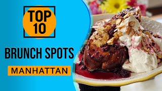 Top 10 Best Brunch Spots in Manhattan New York City [upl. by Ydrah211]