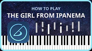 The Girl from Ipanema easy jazz piano tutorial [upl. by Hardi541]