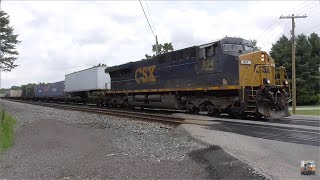 CSX and Wheeling amp Lake Erie Trains from Lodi Ohio July 5 2024 Part 2 [upl. by Ymmas985]