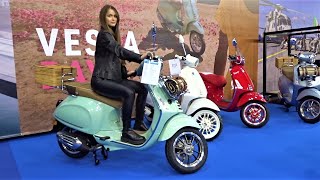 Top New Vespa Scooters for 2023 Moto Expo Sofia [upl. by Mukerji]