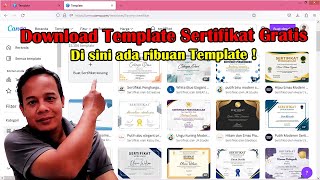 Cara Download Template Sertifikat Gratis [upl. by Grimbal389]