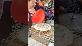 Khanom Krok Thailand Street food shorts food travel viralvideo [upl. by Enived]