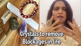 Three Crystals to remove Blockages in Life tiger eye smoky quartz selenite [upl. by Eilyah734]