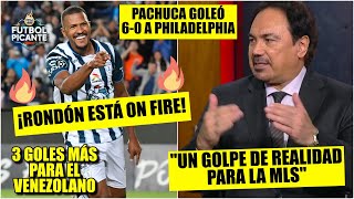 Pachuca APLASTÓ 60 a Philadelphia en CONCACAF con HATTRICK de Salomón Rondón  Futbol Picante [upl. by Osrit448]