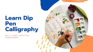 How to Do Calligraphy with a Pencil Tutorial [upl. by Nej]