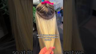 Color refresh hair hairstylist hairextensions blonde blondehair [upl. by Labina]