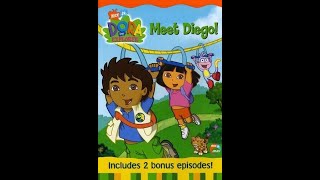 DVD Opening 1125Opening To Dora The Explorer Meet Diego 2003 DVD [upl. by Neerol]