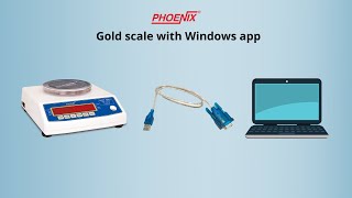 PHOENIX Gold weighing scale with Windows app [upl. by Haodnanehs]