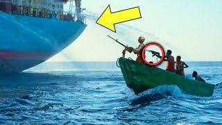 Container Ship Encounters Pirates They Didnt Anticipate The Captain And Ship Being Prepared [upl. by Eidas]