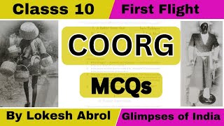 Coorg MCQs Class 10 Part 1  Glimpses of India  Assamese explanation  HSLC 2025 [upl. by Mistrot]