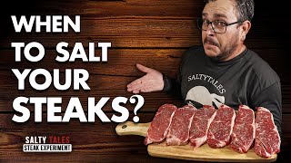 Salt Experiment When Should You Salt Your Steaks Steak Experiment  Salty Tales [upl. by Ava]