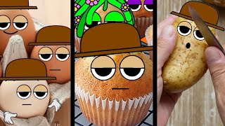 Talking food Sprunki All Episode Eggs and Cupcakes [upl. by Airreis]