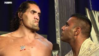 SmackDown The Great Khali and Jinder Mahal discuss the Battle Royal [upl. by Nevada278]