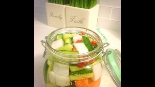 Pickled Radish Carrots and Cucumber [upl. by Merideth678]