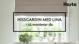 Hissgardin med lina  så monterar du [upl. by Atnod]