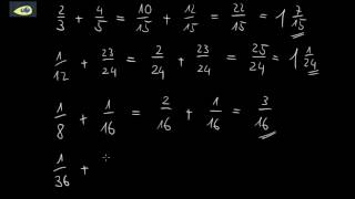 Tip ungleichnamige Brüche addieren [upl. by Atirihs]