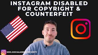 Instagram Disabled for Copyright amp Counterfeit [upl. by Lasley]