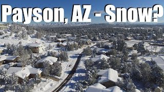 Payson AZ  Day after 3 feet of snow  Phantom 3 Standard [upl. by Jewell658]