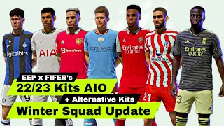 FIFA 22  EEP x FIFERs  FIFA 2223 Kits AIO  Alternative Kits  Squad Update [upl. by Orest]