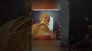 Kratos Rejects Odin’s Offer  God of War Ragnarök shorts godofwar [upl. by Ita]