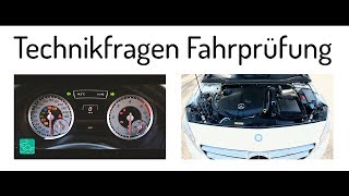 Technikfragen praktische Führerscheinprüfung  Sicherheitskontrolle Klasse B  Fahrprüfung [upl. by Alraep]