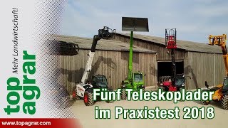 Fünf Teleskoplader im top agrarPraxistest Dieci Merlo Manitou JCB Bobcat [upl. by Miguelita]