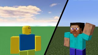 the minecraft x roblox crossplay experience [upl. by Standush]