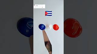 Cuba Flag 🇨🇺 Color Mixing art shorts colormixing satisfying [upl. by Camilla]