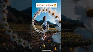 SOCIAL MEDIA vs REALITY🌼 travel adventure explore nature [upl. by Laemaj]