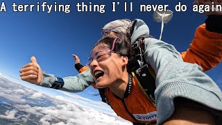 I terrifying thing Ill Never do again skydiving switzerland [upl. by Ralaigh]