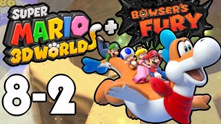 Super Mario 3D World  World 82 Plessies Dune Downhill No Commentary [upl. by Ruamaj]