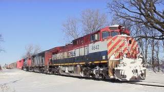 BCRAIL BCOL 4642 East Near Genoa Illinois on 242011 [upl. by Geldens]