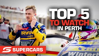 Top 5 drivers to watch at Wanneroo Raceway  Bunnings Trade Perth SuperNight  Supercars 2022 [upl. by Pitchford]