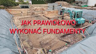 JAK PRAWIDŁOWO WYKONAĆ FUNDAMENTY fundamenty budowanie beton praca [upl. by Iron]