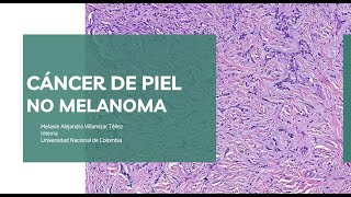 Ca de piel no melanoma Grupo de interés en Cirugía Plástica UN Grupo de interés en Dermatología [upl. by Rehpoitsirhc]