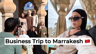 Travel with me to Morocco  Modelling for an international modest fashion brand  Marrakesh pt 1 [upl. by Psyche]