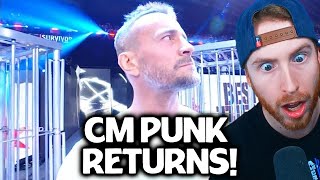 CM PUNK RETURNS TO WWE [upl. by Ahtoelc]