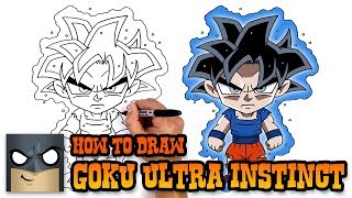 How to Draw Goku  Ultra Instinct Form Art Tutorial [upl. by Apgar]