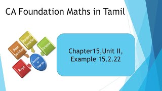 CA Foundation Maths In Tamilch15unit 2ex 1522After shift of origin and change of scalefreq [upl. by Mazurek705]