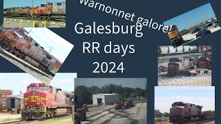 Galesburg railroad days 2024 yard tour fallen flags and more [upl. by Siram]