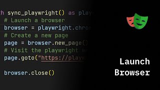 Playwright Python  Launch Browser [upl. by Kabab]