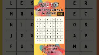 CARTOON TIME WORDFIND33 fun games words [upl. by Luwana]